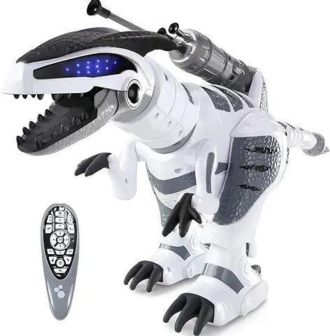 Antaprcis Juguete Robot de Dinosaurios, RC Robot para Niños con Modo de Batalla, Interactivo Mascota Programable Bailar y Cantar, Regalo para Niños  