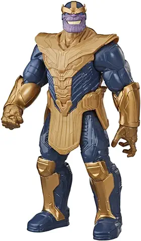 Avengers Marvel Titan Hero Series Blast Gear Deluxe Thanos Action Figure,Toy, Inspired ByMarvel Comics, For Children Aged 4 and Up,Blue, 30-cm  