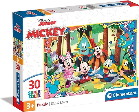 Clementoni 30pzs Does Not Apply 30 Piezas Mickey Puzzle Infantil Personajes Disney, a Partir de 3 Años (20269), Multicolor, M  