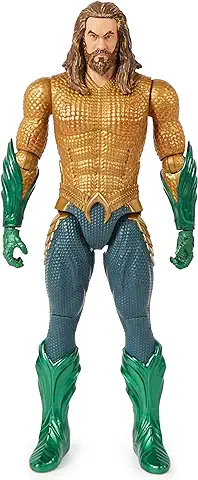 DC Comics - Aquaman MUÑECO 30 CM - Figura Aquaman Articulada de 30 cm Coleccionable - 6065754 - Juguetes Niños 3 Años +  