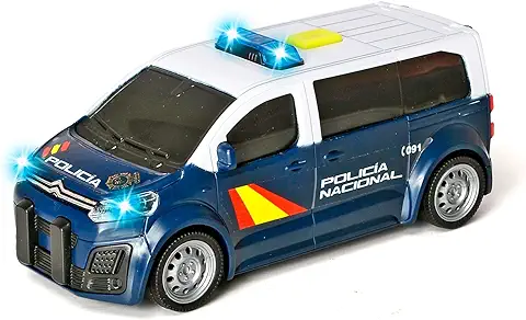 Dickie Toys - Policía Nacional Furgón Citroen Space Tourer a Fricción, 15 cm, luz y Sonido, Puertas se Abren (203712027SI2) - +3 Años  