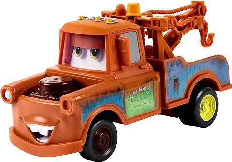 Disney Pixar Cars Night En Movimiento Mate Coche de Juguete que Mueve los Ojos, +4 Años (Mattel HPH65)  
