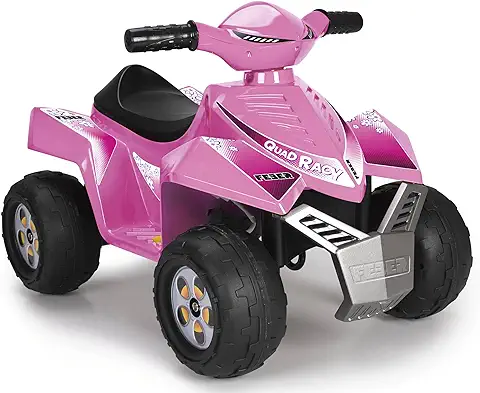FEBER - Quad Racy 6 V, Vehiculo Eléctrico de Color rosa para Niños a Partir de 1 año (Famosa 800011422)  