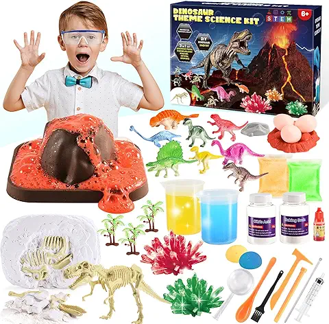 Gifitizi Kit de Ciencia Experimentos para Niños de 6-14 Años, Juego de Excavación de Dinosaurios para Niños, Juguetes Niños 6-10 Años, Juegos Niños 6-12 Años, Regalos para Niños, Regalo Niña 6-12 Años  