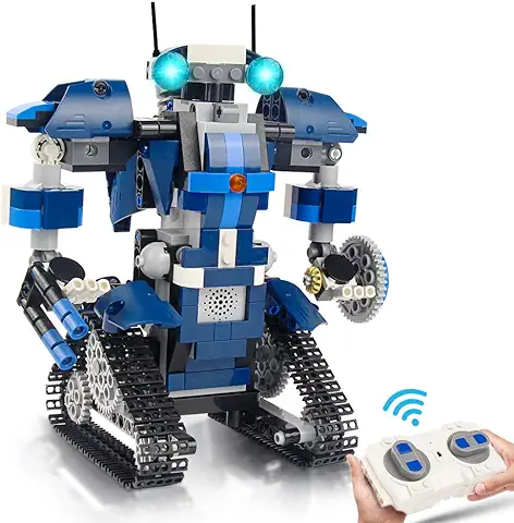 Gxi Construcción Robot Juguete Ingeniería Stem Robot de Control Remoto 405 Piezas Conjunto Creativo, Vehículos de Construcción Juguetes Regalos para 8 9 10 11 12 Años Niños y Niñas  