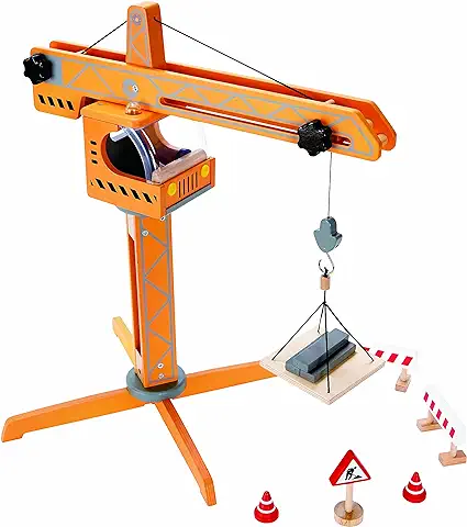 Hape E3011 Wooden Crane Lift  