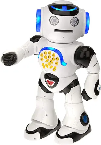 LEXIBOOK- Powerman Robot Educativo Jugar y Aprender (Efectos Luminosos y Sonoros), Color Blanco (ROB50PT (Português))  