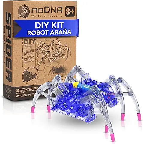 NoDNA Robot Araña Robot Infantil para Montar tú Mismo - Experimentos para Niños a Partir de 8 Años - Robot Niño Robot Araña Robot Juguete Regalos para Niños Calendario de Adviento 2023  