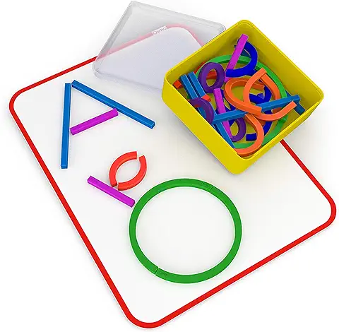 Osmo - Palos y Anillos Little Genius - 2 Juegos Educativos - Edades de 3 a 5 Años - Imaginación, Formación de Letras y Creatividad - para iPad o Tablet Fire - Juguete Stem (Requiere Base Osmo -  
