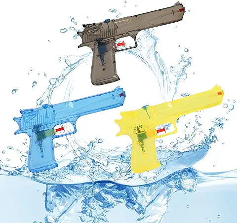 Pistola de Agua,3 Pzs Pistola de Agua Pequeña para Niños,180ML Pistola de Agua para la Playa Piscina Jardín Juguete Natación de Verano Juguetes para Niños y Adultos (Yellow)  