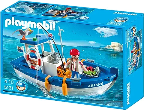 PLAYMOBIL - Barco de Pesca, Set de Juego (5131)  