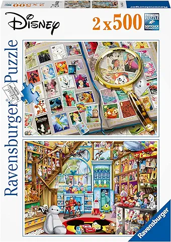 Ravensburger - Puzzle para Niños 2x500 Piezas, Personajes Disney, Edad Recomendada 9+, Exclusivo en Amazon  