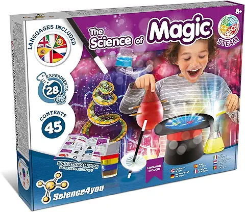 Science4you Ciencia da Magia - Juego de Magia para Niños e Niñas 8+ Años, Kit de Magia con Pociones Magicas para Niños, Trucos de Magia y Mucho Más! - Juguetes y Juegos de Magia para Niños 7 8 9+ Años  