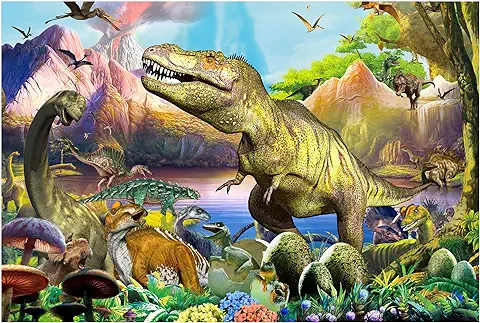 Sitodier Rompecabezas de Dinosaurios para Niños, 100 Piezas Rompecabezas para Niños de 4 a 8 Años, Juguetes Educativos para Niños Pequeños Chicos Niñas 4, 5, 6, 7, 8 Años  