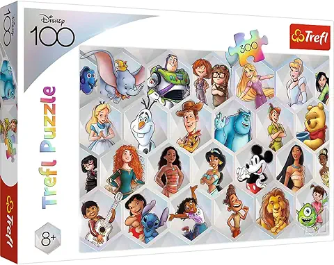Trefl 300 Elementos-Coloridos Personajes Disney, Cuentos de Hadas Infantiles, Entretenimiento Creativo, Diversión para Niños a Partir de 8 Años Puzzle, Color Mágica (23022)  