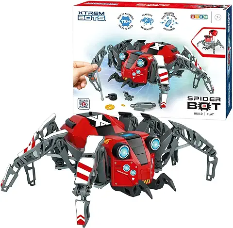 Xtrem Bots Spider BOT - Robotica para Niños Araña | Kit Robotica +7 Años | Robot Juguete 110 Piezas | Juguetes Niños | Robot Niños | Fácil De Montar  