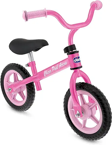 Chicco Bicicleta sin Pedales First Bike para Niños de 2 a 5 Años Hasta 25 Kg, Bici para Aprender a Mantener el Equilibrio con Manillar y Sillín Ajustables, Color Rosa -para Niños de 2 a 5 Años  
