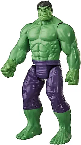 Marvel Avengers Titan Hero Series Blast Gear Deluxe Hulk Action Figure, 30-cm Toy, Inspired ByMarvel Comics, For Children Aged 4 and Up,Green  