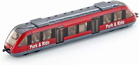 Siku 1646, Tren de Cercanías, Metal/Plástico, 1:87, Rojo, Combina con Otros Juguetes SIKU  