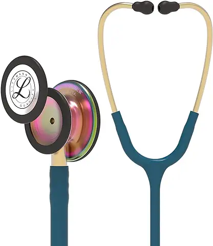 3M Littmann Classic III Fonendoscopio Para Monitorización, Acabado En Arcoíris, Tubo Color Azul, 69 cm 3M Littmann Classic III Fonendoscopio Para Monitorización, Acabado En Arcoíris, Tubo Color Azul, 69 cm