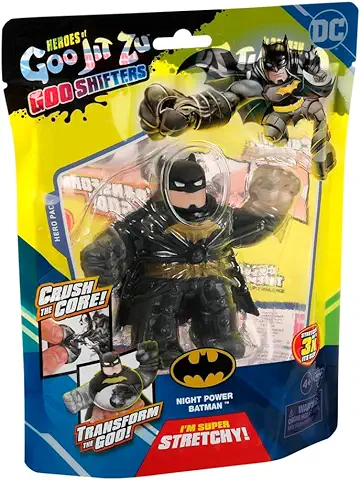 Bandai - Heroes of Goo Jit Zu Figura de Acción Batman - DC CO42585 Multicolor Sumérgete en las Sombras de Gotham City - Batallas de Goo en Acción con Héroes Sorprendentes  