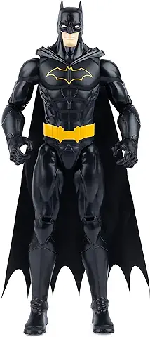 BATMAN - FIGURA BATMAN 30 CM - DC COMICS - Muñeco Batman 30 cm Articulado Negro y Naranja - 6065135 - Superhéroes Juguetes Niños 3 Años +  