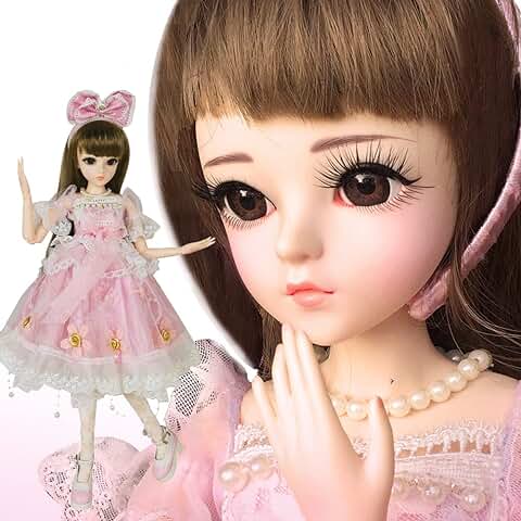Eileen BJD Dolls 1/3 SD Doll 60cm 24 inch Jointed Dolls Toy Action Figure Bjd + Makeup Full Set  
