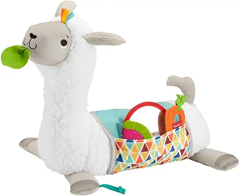 Fisher-Price Llama Crece Conmigo, Cojín Juguete Sensorial para Bebé Recién Nacido (Mattel GLK39)  