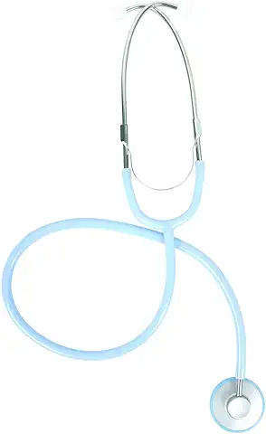 Gima - Fonendoscopio YTON, Lira Azul Agua, Padrión Ø 45 mm, sin Látex ni Acabado Duradero, Manual Multilingüe, Dispositivo Médico CE Clase I  