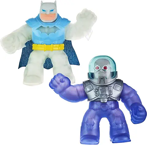 Heroes of Goo Jit Zu DC Versus Pack – 2 Figuras Elásticas Flexibles con el Batman Súper Elástico en Armadura ártica Contra el Súper Flexible Mr Freeze 41393  