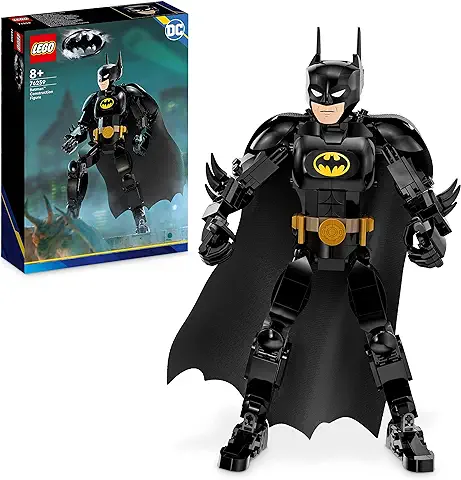 LEGO DC Figura de Construcción Batman, Juguete de Super Héroe con Capa, Basado en la Película de Batman de 1989, Set Coleccionable, Idea de Regalo para Niños y Niñas 76259  