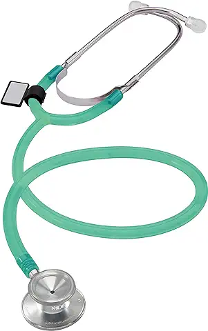 MDF Dual Head Fonendoscopio Ligero de Doble Cabeza - Garantía de por vida & Programa-piezas-gratuitas-de-por-vida - Verde Translúcido (MDF747-IAN)  