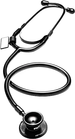MDF Dual Head Fonendoscopio Ligero de Doble Cabeza - Garantía de por vida & Programa-piezas-gratuitas-de-por-vida - Todo Negro (MDF747-BO)  