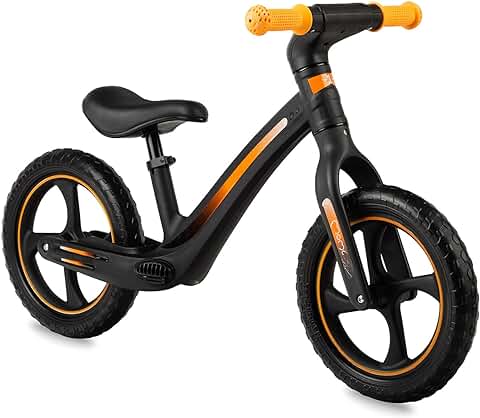 MoMi MIZO Bicicleta Infantil sin Pedales para Niñas y Niños (Peso Corporal Máx. 25 kg), Bicicleta sin Pedales de Dos Ruedas con Ruedas a Prueba de Pinchazos y Reposapiés de Plástico  