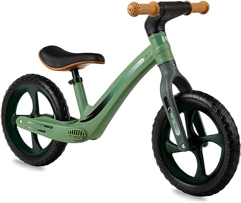 MoMi MIZO Bicicleta Infantil sin Pedales para Niñas y Niños (peso Corporal Máx. 25 kg), Bicicleta sin Pedales de dos Ruedas con Ruedas a Prueba de Pinchazos y Reposapiés de Plástico  