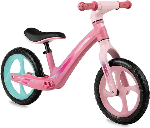 Momi MIZO Bicicleta Infantil sin Pedales para Niñas y Niños (Peso Corporal Máx. 25 kg), Bicicleta sin Pedales de Dos Ruedas con Ruedas a Prueba de Pinchazos y Reposapiés de Plástico  
