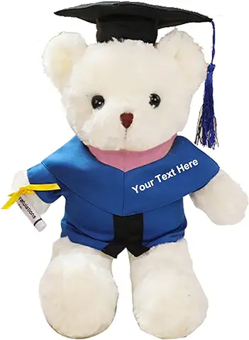 Oso de Peluche Personalizado para Graduación, oso de Peluche, Clase de oso de Graduación Personalizado de 2022 con Texto, Nombre o Fecha, Regalo de Graduación para él, su Universidad de Secundaria  