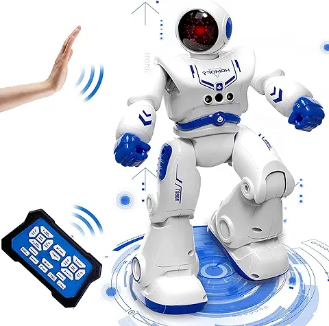 Robot Juguete Robot para Niños 8 9 10 11 12 Años Juguetes Robótica Educativa Robot Infantil Inteligente e Interactivo Programación Gestos Control Multifuncionales Luz y Sonido Juguete Ideal para Niños  