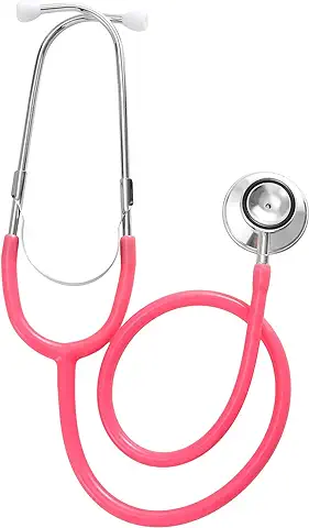 TRIXES Estetoscopio Rosa - Juguetes Educativos para Niños Juegos de Imaginación Veterinario, Médico y Enfermera - Juego de Roles - Accesorios de Disfraces de Halloween Traje Médico  