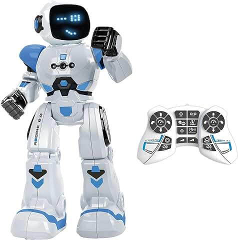 Xtrem Bots - Robbie | Robot Juguete | Juguetes Niños 5 Años o Más | Robot Teledirigido y Programable | Juguetes para Niños de 5 6 7 8 Años | Robotica  
