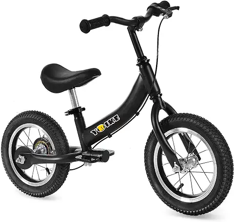 YBIKE Bicicleta De Equilibrio 2 En 1,Bicicletas para Niños Función De Doble Uso,Adecuada para Niños De 1 a 7 Años, 12,14,16 Pulgadas con Freno, Pedal, Teoría De La Formación  